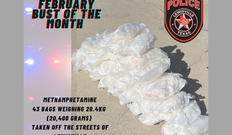 Lewisville Police Seize Over 20 Kilograms of Illegal Narcotics in Successful Drug Bust