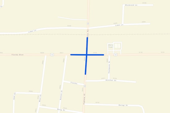 Livingston Parish Drivers Alert as Traffic Signal Work on LA 43 and US 190 to Cause Lane Closures Next Week