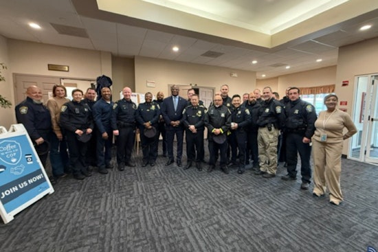 Local Seniors and Boston Police Bridge Gap Over Coffee in West Roxbury