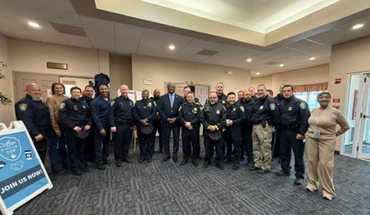 Local Seniors and Boston Police Bridge Gap Over Coffee in West Roxbury