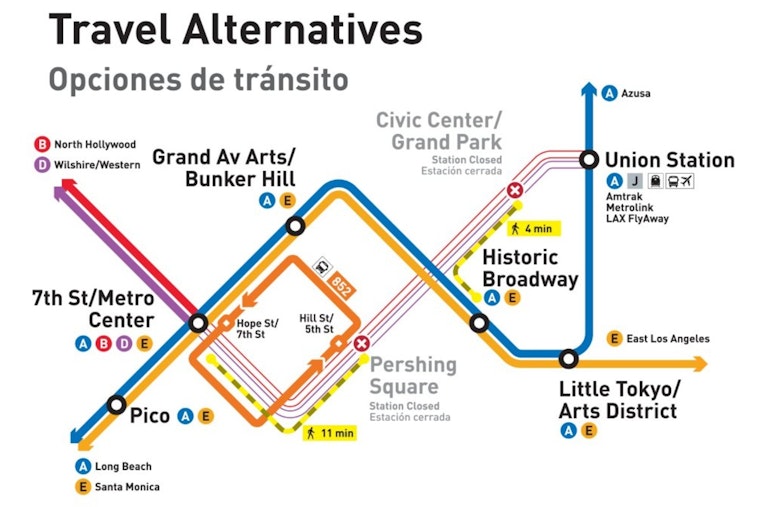 Los Angeles Metro Rail Service Disrupted Due to Downtown Yard Upgrades