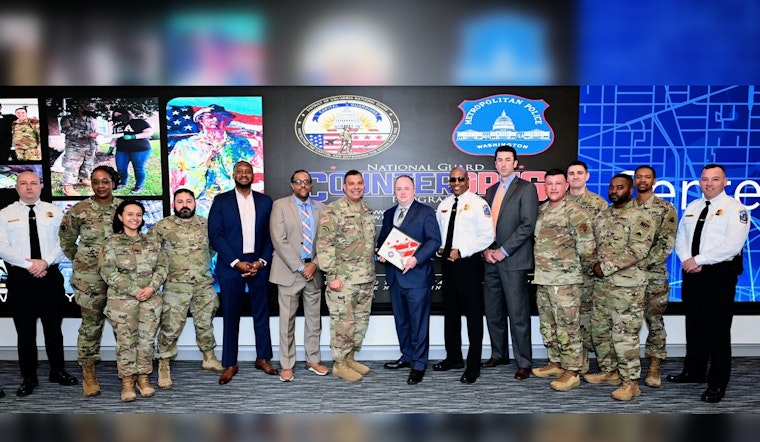 Major General Andonie Recognizes DC Police for Counterdrug Efforts with Challenge Coin Ceremony in Washington