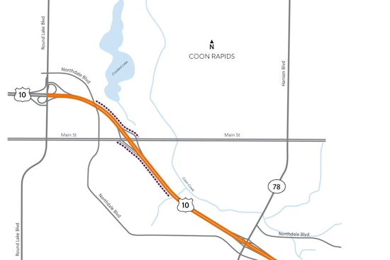 Major Highway 10 Expansion in Coon Rapids to Impact Bay Area Commuters Traveling to Minnesota