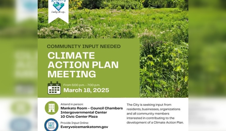 Mankato Embarks on a Greener Future, City Invites Community Input for Upcoming Climate Action Plan