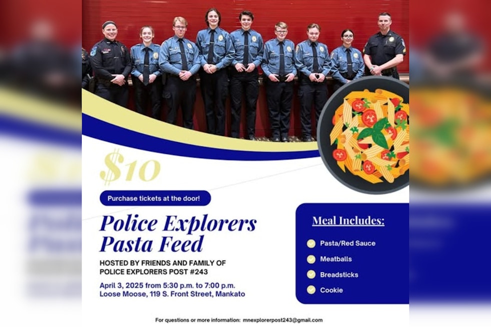 Mankato Police Explorers Host Pasta Feed Fundraiser at The Loose Moose for Upcoming Rochester Conference