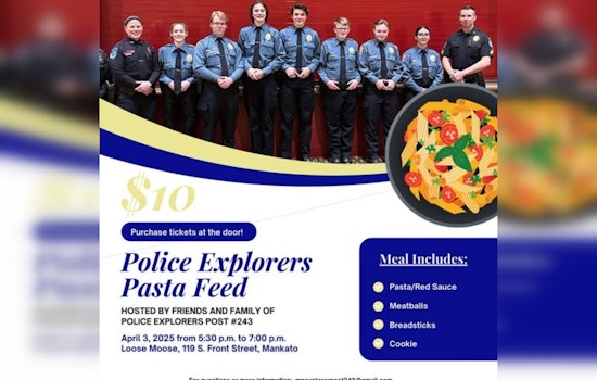 Mankato Police Explorers Host Pasta Feed Fundraiser at The Loose Moose for Upcoming Rochester Conference