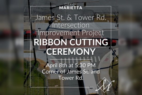 Marietta Celebrates Enhanced Safety Measures with Ribbon-Cutting for Improved James Street and Tower Road Intersection