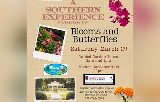 Marietta's "Blooms and Butterflies" Event to Blend History and Horticulture at Brumby Hall and Gardens