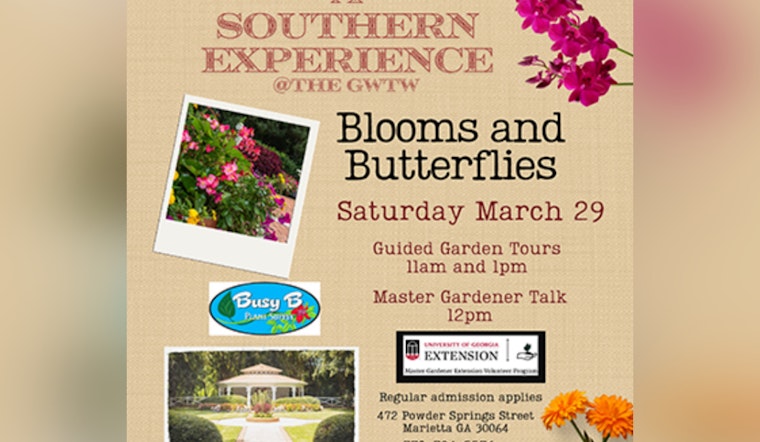 Marietta's "Blooms and Butterflies" Event to Blend History and Horticulture at Brumby Hall and Gardens