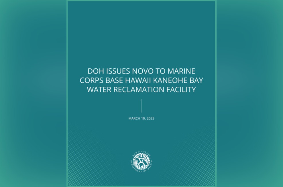 Marine Corps Base Hawaii Hit with $95,000 Fine for Water Pollution Violations