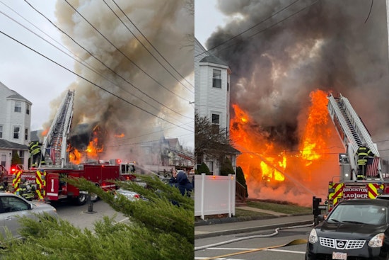 Massive Fire Devastates Home in Brockton, One Hospitalized for Smoke Inhalation