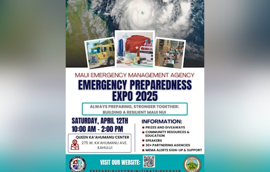 Maui Emergency Management Agency to Host Free Preparedness Expo in Kahului
