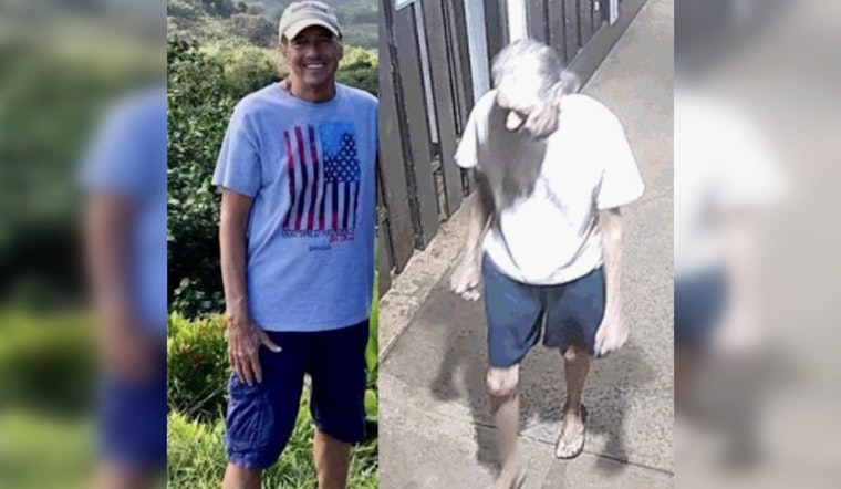 Maui Police Seek Public's Help in Search for Missing 80-Year-Old Kihei Man