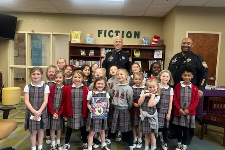 Memphis Police Officers Engage with Youth During Read Across America Week at St. Agnes Academy