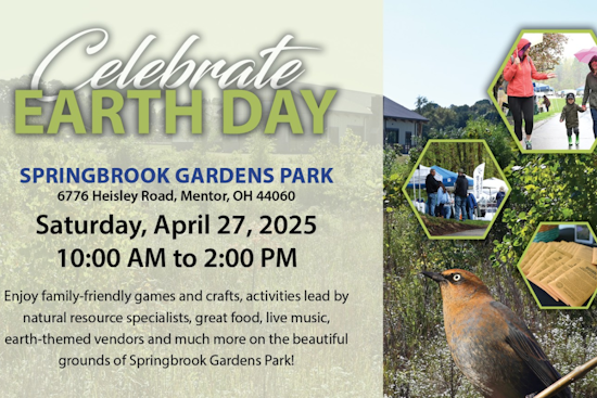 Mentor Gears Up for Earth Day Celebration with Wildlife Walks and Eco Activities at Springbrook Gardens Park