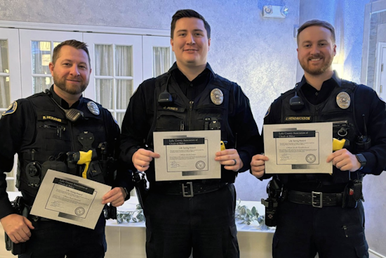 Mentor Police Officers Honored with Life Saving Award for Heroic Rescue After Crash