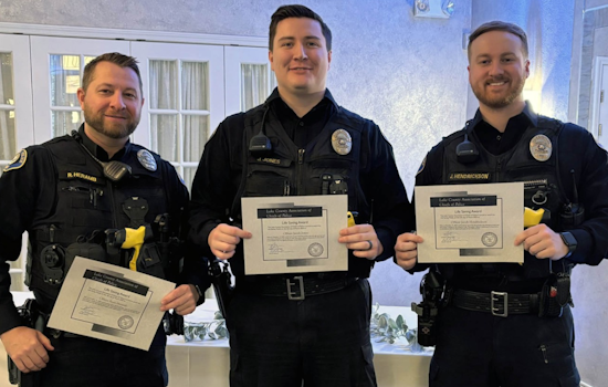 Mentor Police Officers Honored with Life Saving Award for Heroic Rescue After Crash