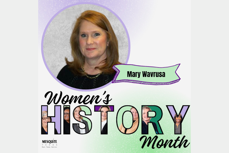 Mesquite Honors Mary Wavrusa in Women's History Month for Over Four Decades of Service at Local Library