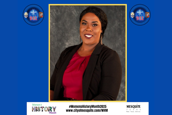 Mesquite Police Department Honors Tammy Thomas for Outstanding Service During Women’s History Month
