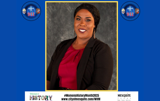Mesquite Police Department Honors Tammy Thomas for Outstanding Service During Women’s History Month