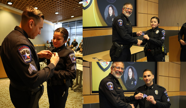 Mesquite Police Department Promotes Officers Holmes and Iglesias to Sergeant Ranks
