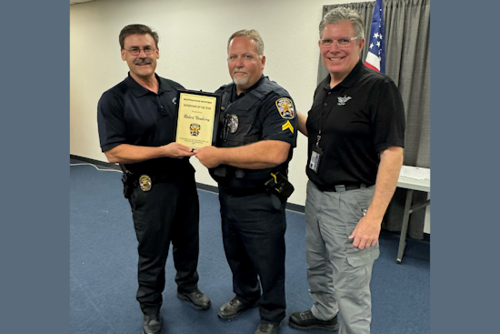 Midlothian Police Honor Corporal Robert Newberry as 2024 Supervisor of the Year Despite His Absence Due to Illness