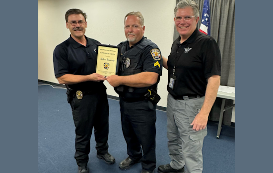 Midlothian Police Honor Corporal Robert Newberry as 2024 Supervisor of the Year Despite His Absence Due to Illness