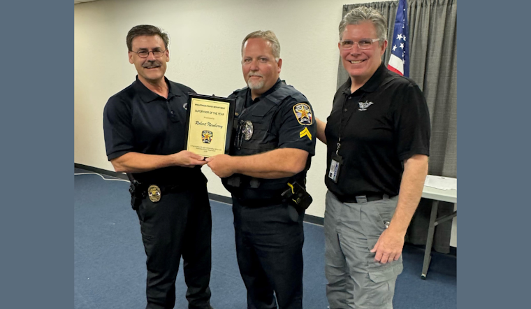 Midlothian Police Honor Corporal Robert Newberry as 2024 Supervisor of the Year Despite His Absence Due to Illness
