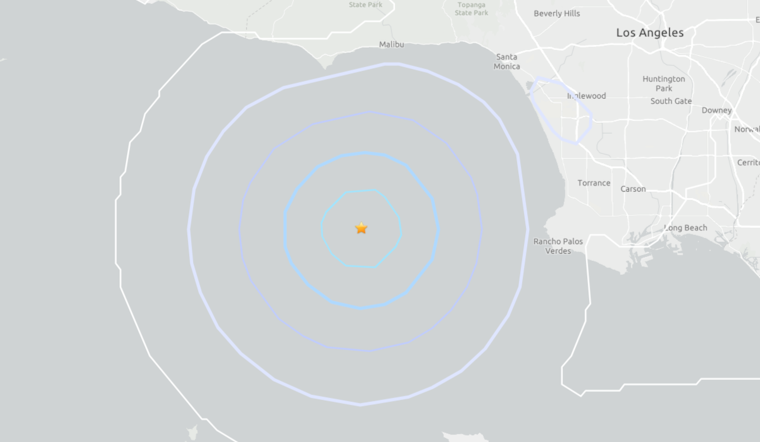 Mild Earthquake Off Rancho Palos Verdes Coast Startles Los Angeles County Residents