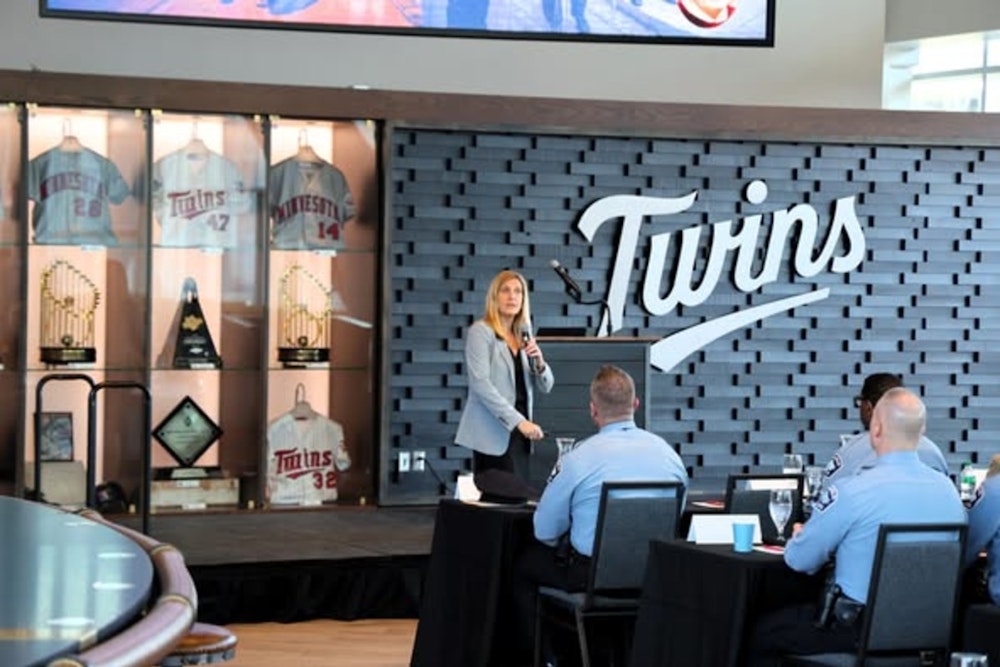 Minneapolis Police Engage with Expert Dr. Engel on Evidence-Based Reform at Target Field Event