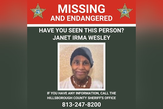 Missing 74-Year-Old Janet Irma Wesley Found Safe in Hillsborough County