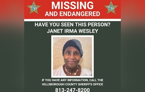 Missing 74-Year-Old Janet Irma Wesley Found Safe in Hillsborough County