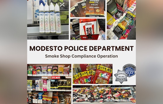 Modesto Police Cite 8 Smoke Shops for Illegal Flavored Tobacco Sales in Compliance Crackdown