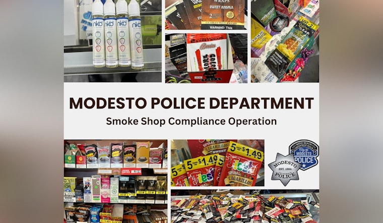 Modesto Police Cite 8 Smoke Shops for Illegal Flavored Tobacco Sales in Compliance Crackdown