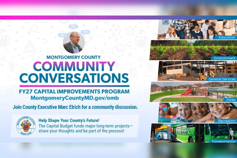 Montgomery County Executive Seeks Public Input on Fiscal Year 2027 Capital Improvements Program