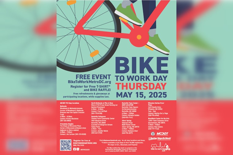 Montgomery County Gears Up for Bike to Work Day with Free T-Shirts and Bike Raffle