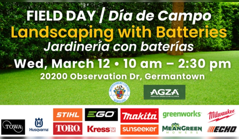 Montgomery County Invites Public to "Landscaping with Batteries" Field Day Ahead of Gas-Powered Equipment Ban