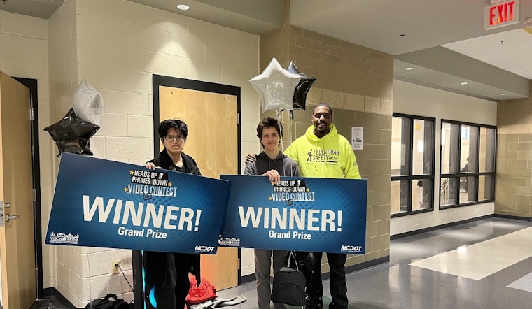 Montgomery County Teens Win "Heads Up, Phones Down" Video Contest Promoting Safe Driving Practices