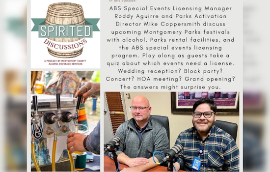 Montgomery County Unveils 'Spirited Discussions' Podcast to Demystify Liquor Laws for Event Planners
