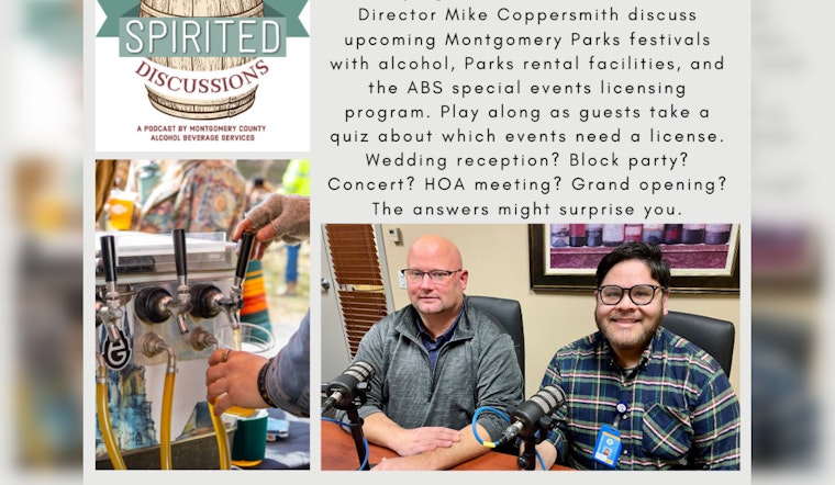 Montgomery County Unveils 'Spirited Discussions' Podcast to Demystify Liquor Laws for Event Planners