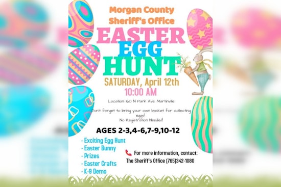 Morgan County Sheriff's Office Invites Community to Festive Easter Egg Hunt with K-9 Unit in Indiana