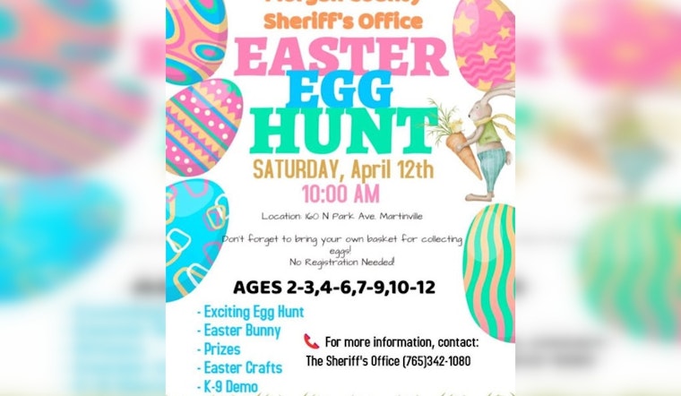 Morgan County Sheriff's Office Invites Community to Festive Easter Egg Hunt with K-9 Unit in Indiana