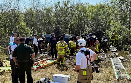 Multi-Agency Rescue Effort Saves Two from Overturned Truck in Palm Beach County Swamp