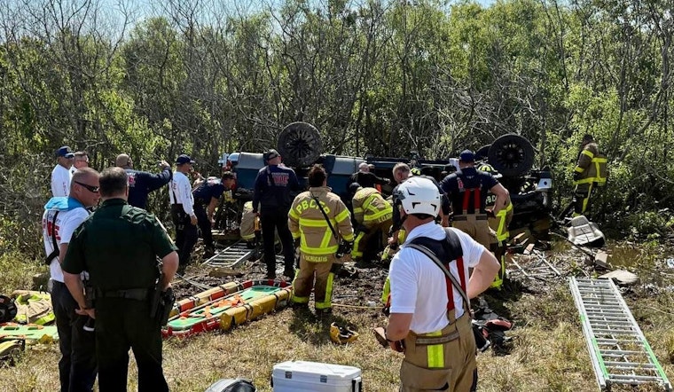 Multi-Agency Rescue Effort Saves Two from Overturned Truck in Palm Beach County Swamp