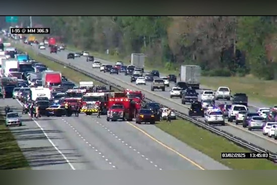 Multi-Vehicle Collision on I-95 South Near St. Augustine Leads to Traffic Delays and Minor Injuries