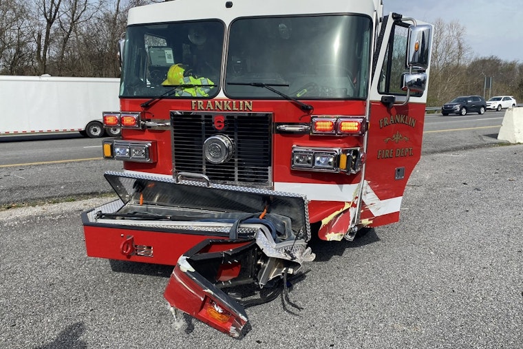 Multiple Crashes on Interstate 65 Cause Traffic Delays in Franklin; Fire Department Truck Struck, No Injuries Reported