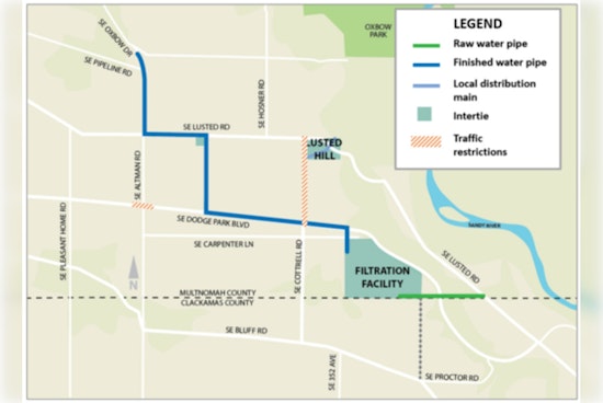 Multnomah County Water Bureau Halts Main Project for Compliance, Focuses on Road Repairs Amid Remand Period