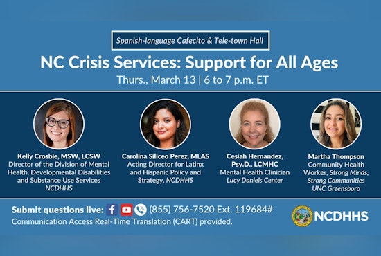 NCDHHS Launches Spanish-Language Mental Health Support Event for North Carolina Communities