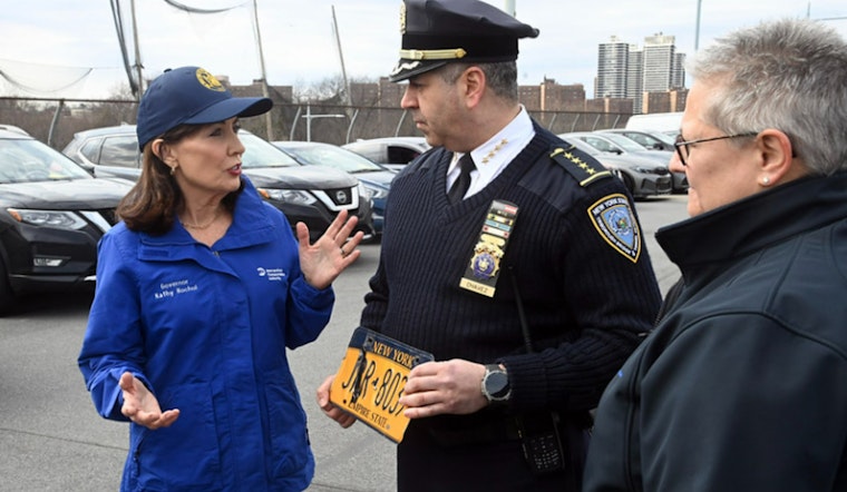 New York Governor Hochul and Mayor Adams Report Progress in Yearlong Crackdown on "Ghost Cars" in NYC