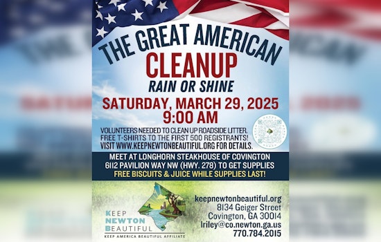 Newton County Rallies Volunteers for Great American Cleanup in Covington